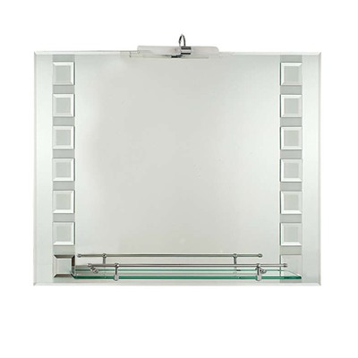 Bathroom Mirror 75Χ90 with light and shelf with pr