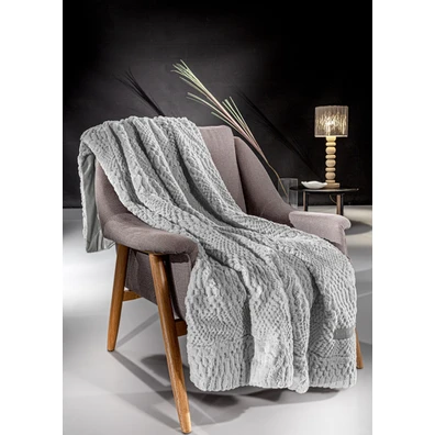 Ριχτάρι Crusty Silver 130x170 + Διακοσμητικό Μαξιλ