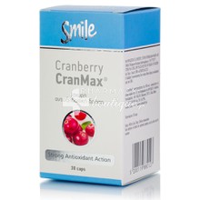 Smile Cranberry Cranmax 500mg - Αντιοξειδωτικό / Ουρολοιμώξεις, 30 caps
