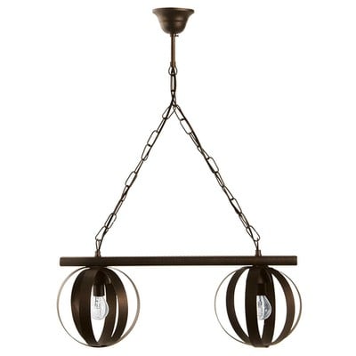 Pendant Light With Bar And Small Metal Balls Φ19