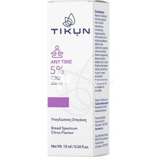 Tikun Any Time 5% CBD 500mg - Υπογλώσσιες Σταγόνες Ελαίου Κάνναβης, 10ml