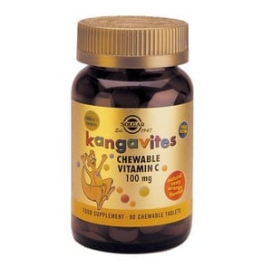 Solgar Kangavites Vitamin C 100mg με γεύση Πορτοκά