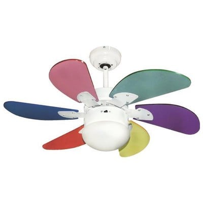 Ceiling Kid'S Fan With Remote Control 1Xe27 Ø90 70