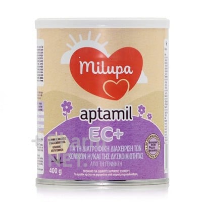 MILUPA Aptamil EC Extra Care Γάλα Για Βρέφη Κατά Των Κολικών & Της Δυσκοιλιότητας από 0 εώς 6 Μηνών 400g