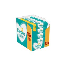 Pampers Promo Sensitive Baby wipes 15x80 pieces