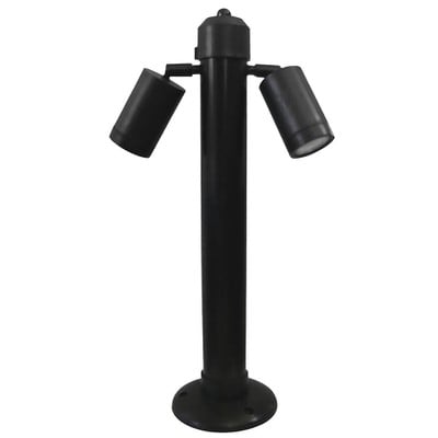 Ground Spot Light Double Η:54cm Black Plastic Gu10