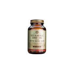 Solgar Vitamin C 1000mg With Rose Hips Συμπλήρωμα Διατροφής Βιταμίνη C Για Ενίσχυση Του Ανοσοποιητικού 100 ταμπλέτες