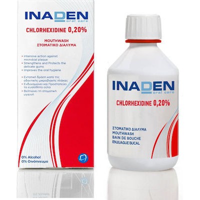 INADEN Chlorexidine 0,20% Mouthwash Στοματικό Διάλυμα Με Χλωρεξιδίνη 0,20% 250ml