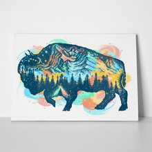 Buffalo bison color 748321939 a