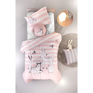 Παιδική Παπλωματοθήκη Forest Pudra 165x225 guy Lar