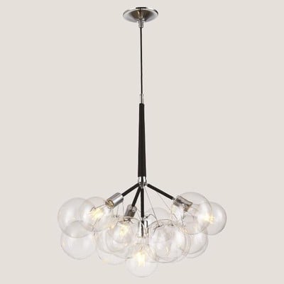 Pendant Light Black 4Xe27 Ø50