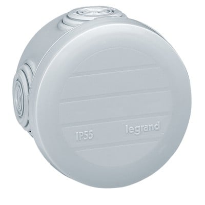 Round Junction Box Ø60Mm H40Mm Grey