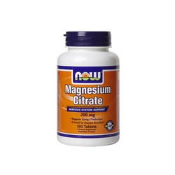 Now Magnesium Citrate 200mg, 100 Tablets
