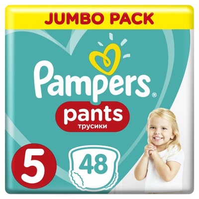 Pampers - Pants Μέγεθος 5 (12-17 kg) - 48 Πάνες-βρακάκι 