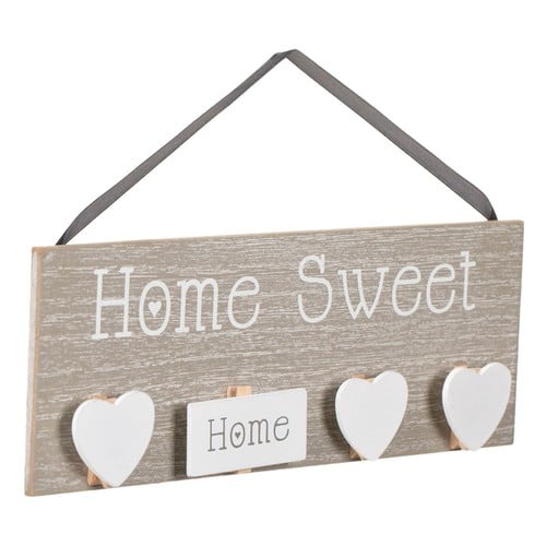Varëse dekorative "Sweet Home" me 4 ganxha, 26x10 