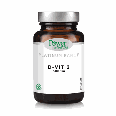 Power of Nature Platinum Range D VIT-3 5000iu 60 Τ