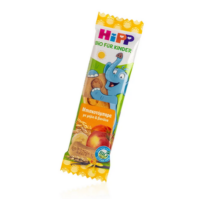 HIPP Bio Παιδική Μπισκοτόμπαρα Με Μήλο-Μπανάνα-Βανίλια Από 1 Ετών 20g