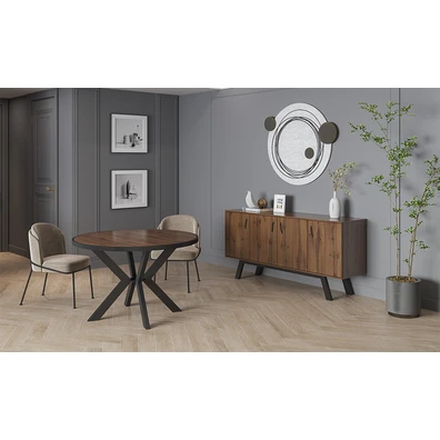 Τραπέζι Δείπνου Φ120cm x78Y Μελαμίνη Nο15 Χρώματος