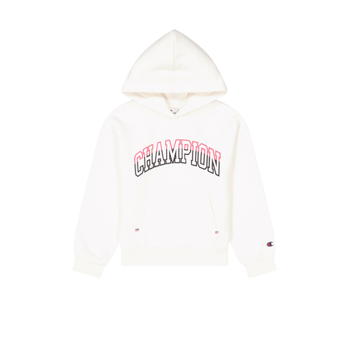 Champion Girl Hooded Sweatshirt (404805)-WHITE
