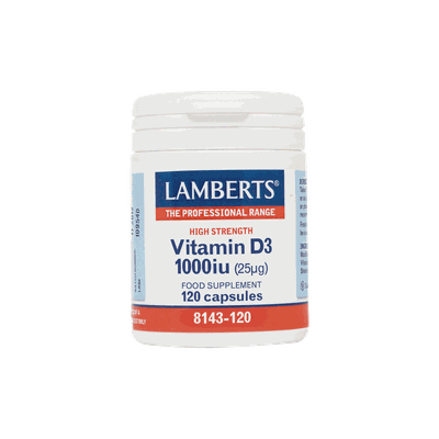 LAMBERTS Vitamin D3 1000iu (25μg) 120caps
