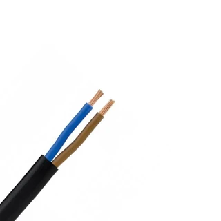 Cable Oval H03VVH2-F 2x0.75 Black