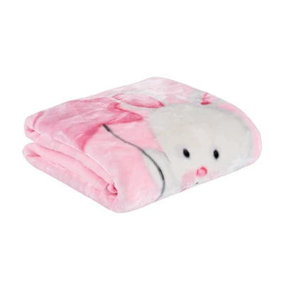 Das Baby Κουβερτα Velour Κουνιας Relax 4917 Pink 1