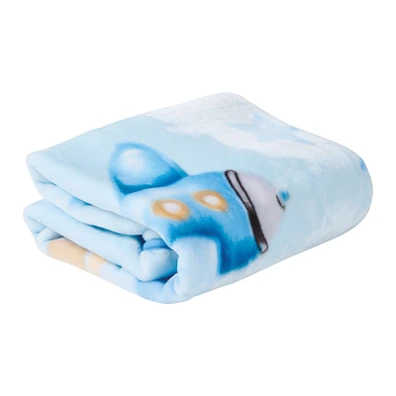 Das Baby Κουβερτα Velour Κουνιας Relax 4918 Blue 1