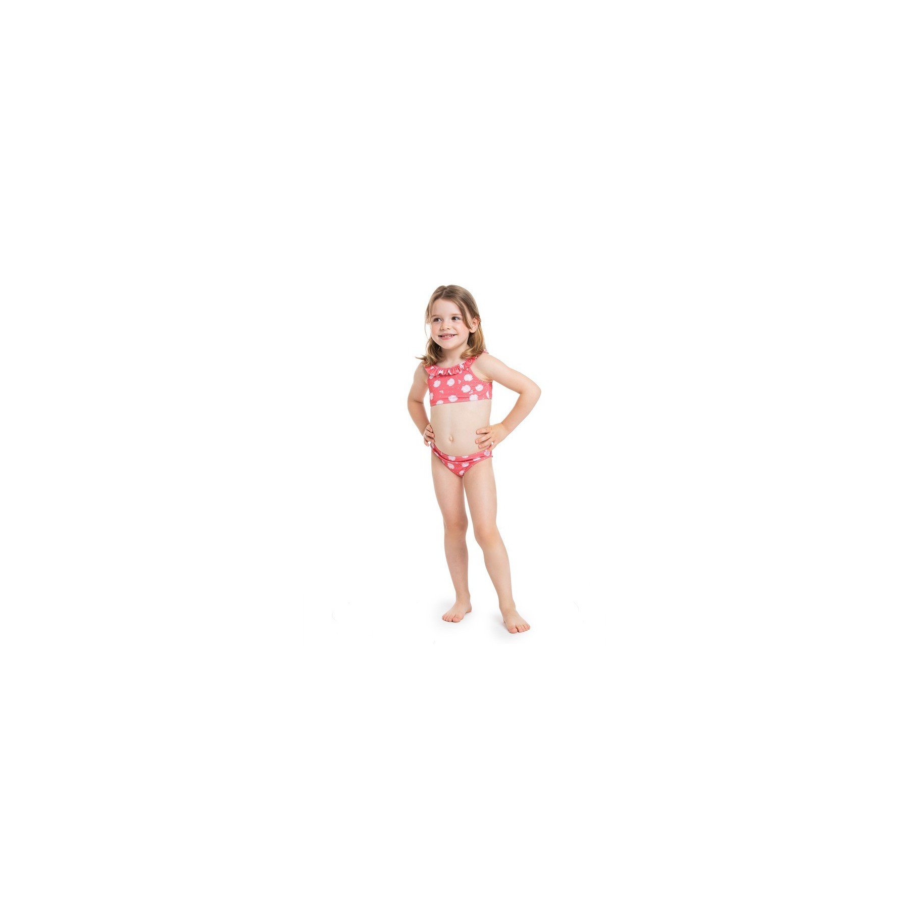 Girls 2-7 Teeny Everglow Crop Top Bikini Set