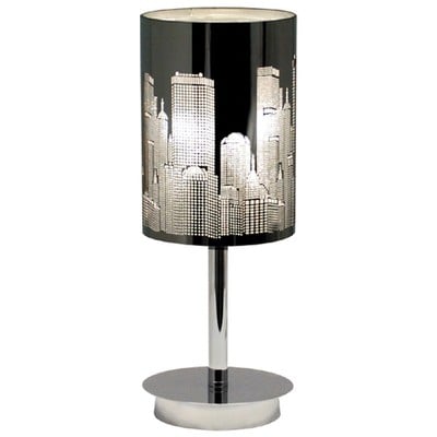 Table Lamp New York Chrome Η:30