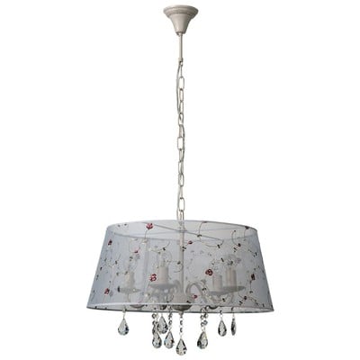 Pendant Light 5 Lights With Beige Cap And Decorati