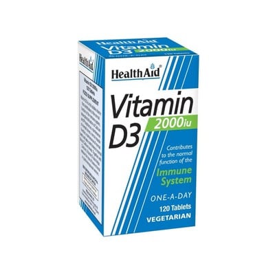 Health Aid Vitamin D3 2000IU 120 Ταμπλέτες