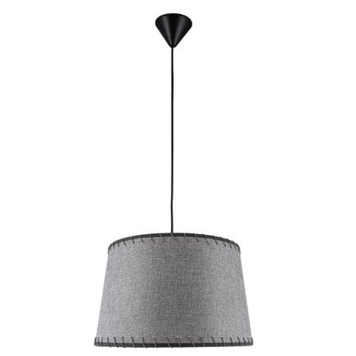 Fabric Lampshade E27 With Stitching On The Edge Gr