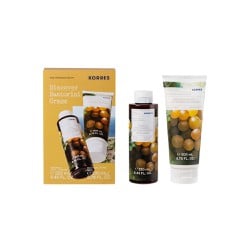 Korres Promo Discover Santorini Grape With Body Cleanser 250ml & Body Smoothing Milk 200ml