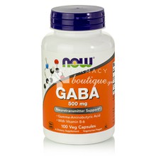 Now GABA 500mg - Στρες, Νευρικότητα, 100 veg caps