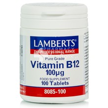 Lamberts Vitamin B-12 100μg, 100tabs (8085-100)