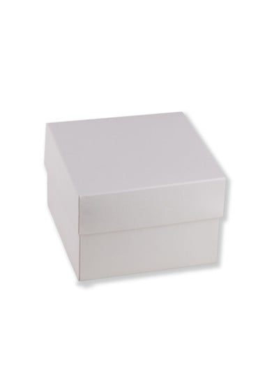 Κουτάκι PERLY WHITE 8X8X5.5cm σε ιβουάρ περλέ χρώμα