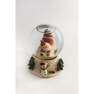Snowball with Santa Claus on white Base 760038A