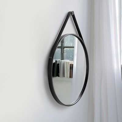 Καθρέπτης τοίχου στρογγυλός Φ60/Φ70/Φ80 με μαύρη λ