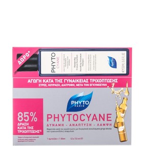 Phyto Phytocyane Ampoules Αμπούλες για τη Γυναικεί