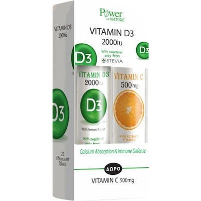 Power of Nature Promo Pack Vitamin D3 2000iu 20Tab