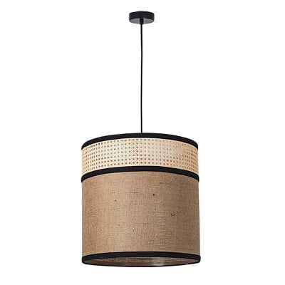 Pendant Light Wicker-Canvas 1Xe27 Max 25W