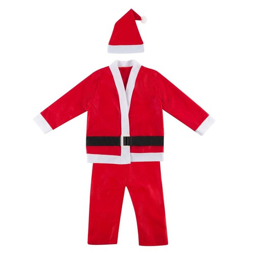 Kostum I Kuq "Santa Claus" Me Kapuç Për Djem 6-8 v