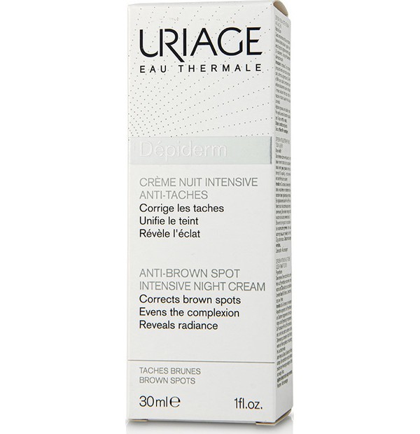 Uriage Depiderm Anti-Brown Spot Intensive Night Cream Κρέμα Νυκτός κατά των Κηλίδων, 30ml