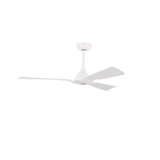 Decorative Fan Waterproof IP44 White 3 Blades with