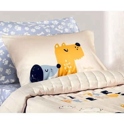Διακοσμητική Μαξιλαροθήκη Doggy Blue 50x70 Saint C