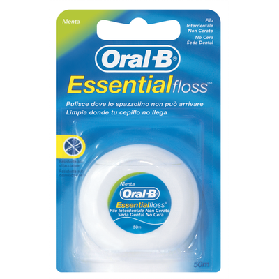 Oral-B Essential Floss Οδοντικό Νήμα Ακήρωτο 50m