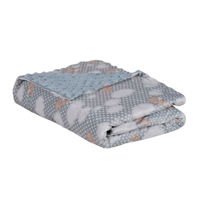 Das Baby Κουβερτα Fleece Αγκαλιας Relax 4903 Blue 
