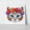 Cat floral head wreath 351933974 a