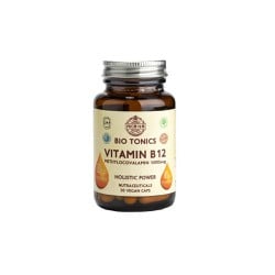 Bio Tonics Vitamin B12 1000mg Συμπλήρωμα Διατροφής Βιταμίνης Β12 Για Την Καλή Λειτουργία Του Νευρικού Συστήματος 30 φυτικές κάψουλες