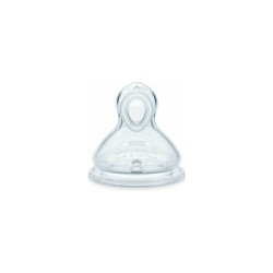 Nuk First Choice+ Medium Silicone Nipple 0-6 Months Size 1 With Valve For Milk 1 piece